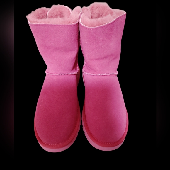 🎀🩷*HOT PINK* BLING RHINSTONES+CRYSTALS BOWS BOOTS 🩷🎀 - Picture 3 of 4